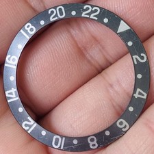 Rolex Grey / Blue Insert Fat Font For Gmt Master Model Ref 1675 1675/3 1675/8
