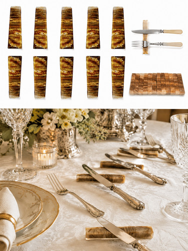 Lot repose couteaux en - 12,