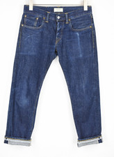 Suitsupply Denim Goods Selvedge Jeans Hommes W28 L26 Coupe Standard Bleu Boutons