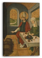 Toile/Cadres Peintre suisse - Saint Remigius reconstituant le baril de vin; (in