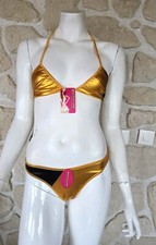 Maillot de bain string or et