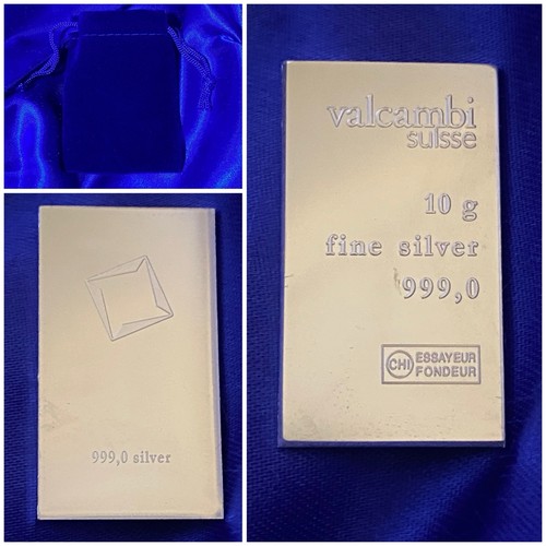 Lingot argent pur - lingot, valcambi