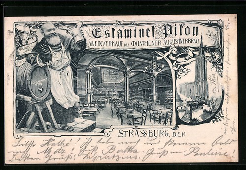 Cpa strassburg estaminet - cpa,