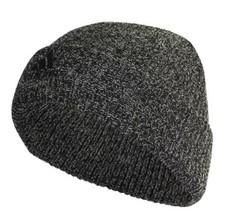 Adidas Mélange Bonnet D'Hiver Tricoté Taille Unique Noir/Gris Neuf