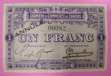 NECESSITE 1 FRANC ANNULE