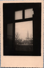 France, Strasbourg, Clocher de la Cathédrale depuis une fenêtre, Tirage vintage,