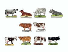 Série complète de 10 fèves Les vaches de nos régions 2012