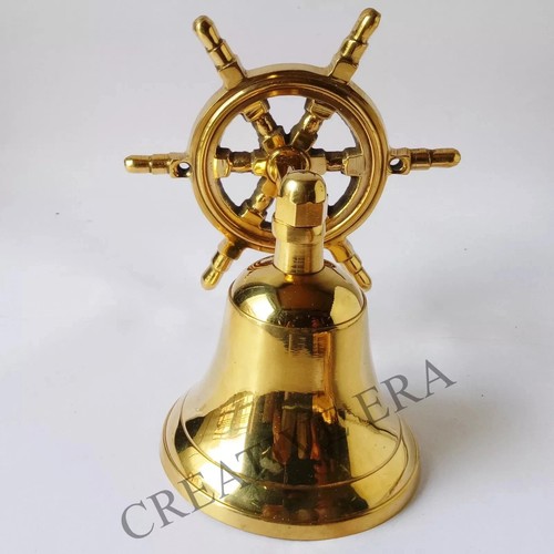 Cloche bateau laiton - de, 6"
