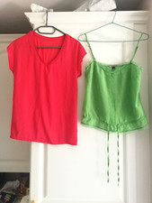 Lotv 2 haut femme PRINCESSE TAM TAM en soie CAMAIEU taille 38  TBE
