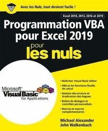 Programmation vba pour excel - programmation,