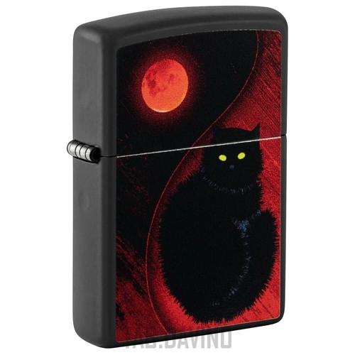 Zippo briquet design black cat - briquet,