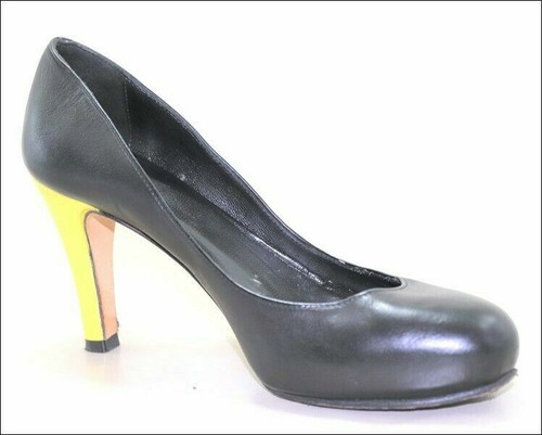 Escarpins tout cuir noir - escarpins,