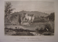 Gravure château de - du,