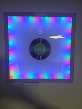  Cadre mural pour disques vinyles avec eclairage LED