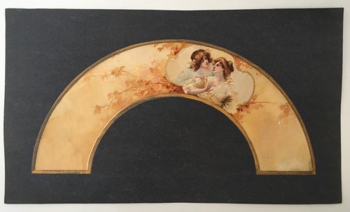 Projet éventail art nouveau - Éventail,