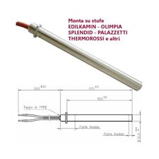 Résistance bougie poêle à granulés 12,5 mm 350 W 170 mm EDILKAMIN PALAZZETTI