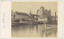 CDV Braun circa 1865-70. Annecy. Bateau à vapeur.