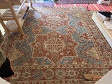 Antique Caucasian Kazak/Kars Rug – Rare Large Square 280 × 260 cm – Circa 1900