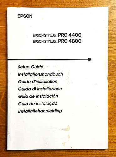 Epson stylus pro - pro, 4400/4800