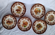 6 assiettes faïence anglaise