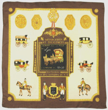 Magnifique foulard vintage  "