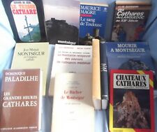 lot 12 livres CATHARES et