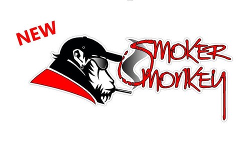Sticker smoker monkey - sticker, 20cm