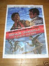 AFFICHE ORIGINALE FILM ANNEES 1960 / BRIGADE CRIMINELLE / 120X160 /TRES BON ETAT