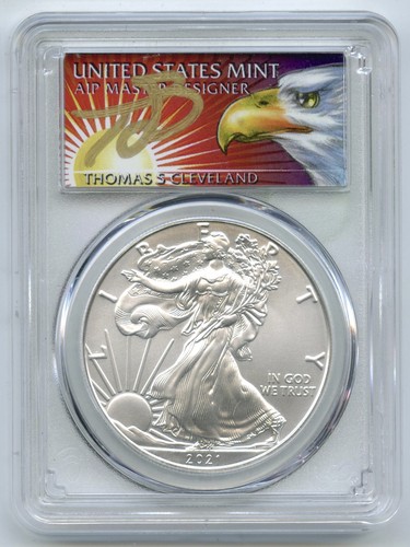 2021 aigle argent pcgs - 2021, d’argent