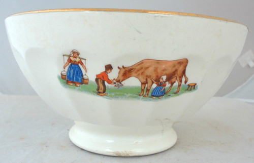 Ancien bol faience - faience, ferme