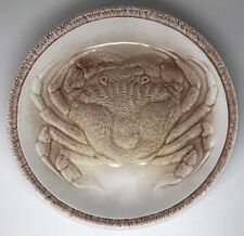 Rare Lot De 6 Assiettes Crabe ?  De L'atelier D'art Du REVERNAY Fermé En 1970