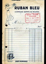 AVIGNON (84) EPICERIE "Richard LEFRAND" Publicité MARGARINE RUBAN BLEU en 1931