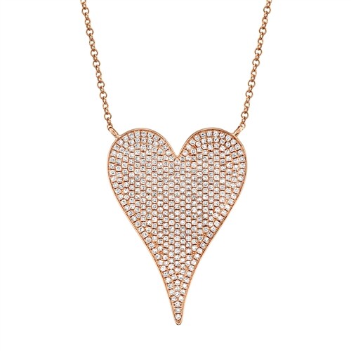 14k rose pendentif coeur - 14k,