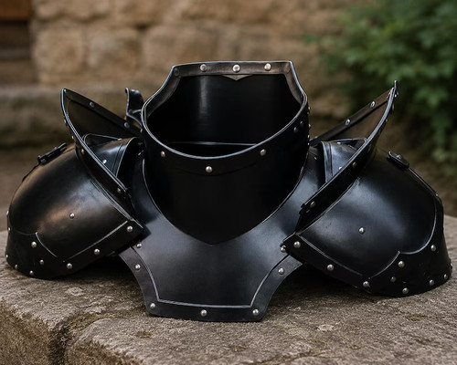 Armure chevalier noir - armure, de