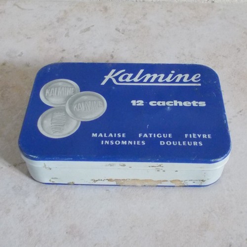 Ancienne boite métal kalmine - métal,