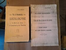PENDULE SOURCIER BAGUETTE Vie et découverte d un BACILLOGYRE Abbé  FERRAN 1928