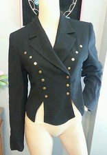 Vtg Cache Black Gold Studded