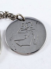 PORTE-CLES - JUS de FRUITS FRUIDAM - Médaille Métal Rare Modèle Vintage 1960s