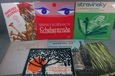 Lot x7 disques vinyles 12" 33 tours Tchaikovsky - Stravinsky - Romsky-Korsakov