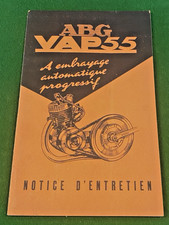 Notice d'Entretien Moteur ABG VAP  55 - Juin 1956  - Bel Etat