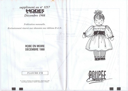 Patron poupée émilie - poupÉe,