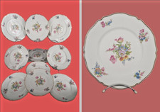 12 ASSIETTES PORCELAINE