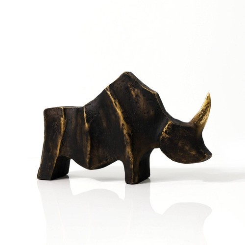 Sculpture rhinocéros en - sculpture, de