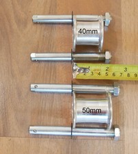Push button axle w/clip 40mm