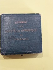 coffret écrin pour médaille bronze ou argent UNION DES SOCIETES DE GYMNASTIQUE