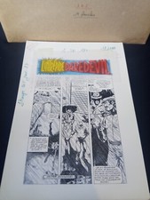 AVr26-LUG  STRANGE  N° 205 Daredevil 19 planches Original Sheet Marvel [cletius]