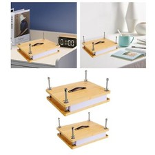 Presse à livres en bois de bambou Presse à reliure pratique pour la maison