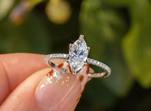 Bague blanc 14 - or, carats