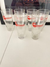 lot de 6 anciens verres de bar
