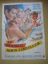 ANCIENNE AFFICHE CINEMA FILM LE DIABLE SOUS L OREILLER AMPARO SOLER